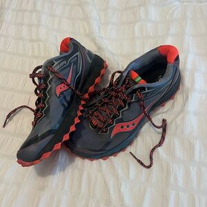 Saucony Women’s Trail Running Shoes - Black and Red